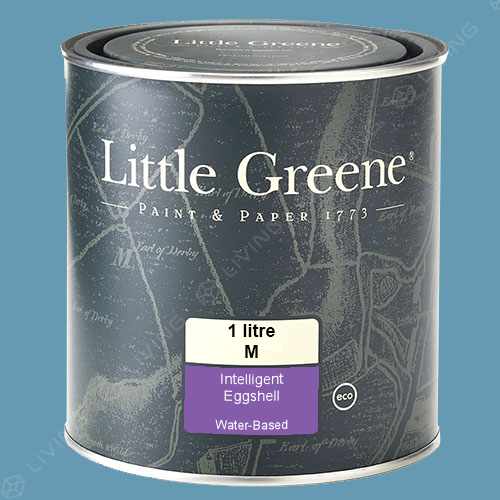 картинка Краска Little Greene Intelligent Eggshell (Acrylic Eggshell) цвет Blue Verditer №104 от LIVING