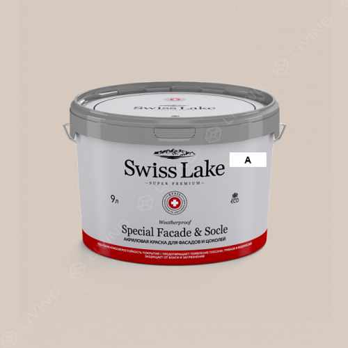 картинка Краска Swiss Lake Special Faсade & Socle цвет enduring ice №474 от LIVING