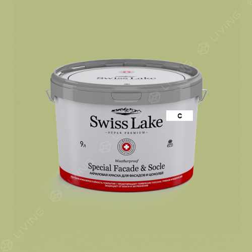 картинка Краска Swiss Lake Special Faсade & Socle цвет Grasshopper №2532 от LIVING