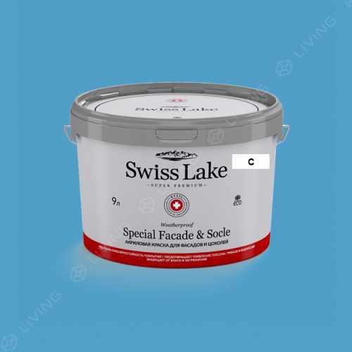 картинка Краска Swiss Lake Special Faсade & Socle цвет jamaica bay №2139 от LIVING