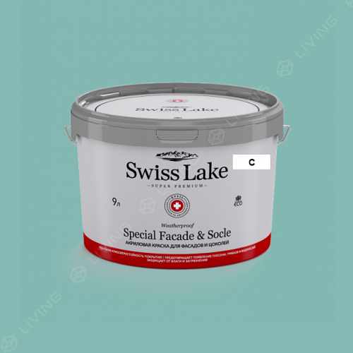 картинка Краска Swiss Lake Special Faсade & Socle цвет Sailor Sea №2396 от LIVING