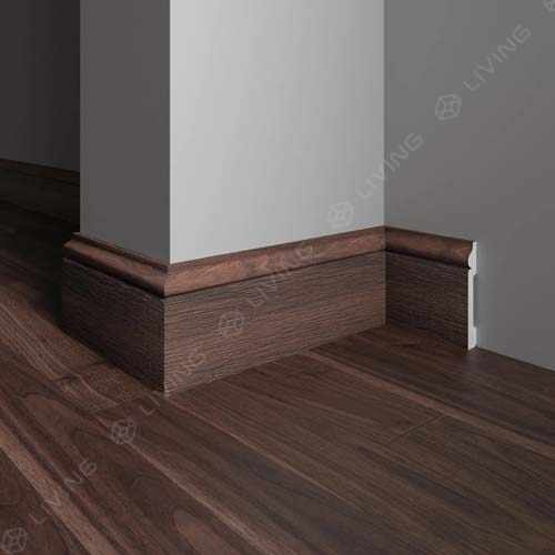 Плинтус широкий Decor-Dizayn, коричневый, арт. 005-88SH, коллекция Плинтусы 005, 240 х 7,9 х 1,3 см. Россия