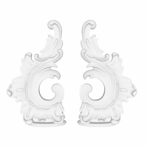 Окончания к молдингу RODECOR Рококо, арт. 06301RC, 13 х 7,5 х 2 см.