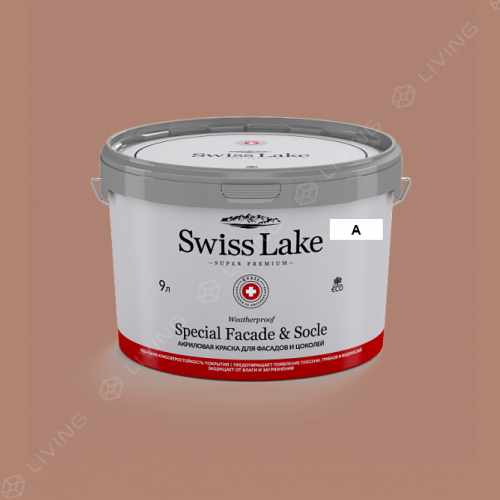картинка Краска Swiss Lake Special Faсade & Socle цвет leather brow №1599 от LIVING