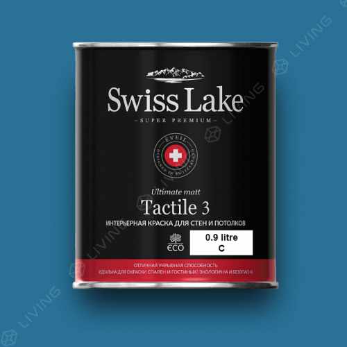 картинка Краска Swiss Lake Tactile 3 цвет navy №2140 от LIVING