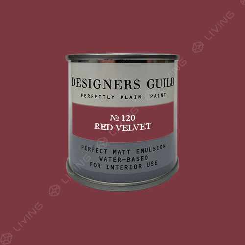 картинка Краска Designers Guild Perfect Matt Emulsion цвет RED VELVET №120 от LIVING