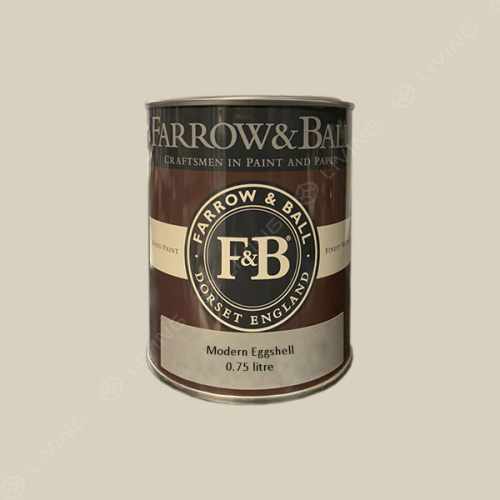 картинка Краска Farrow&Ball Modern Eggshell цвет Shaded White №201 от LIVING