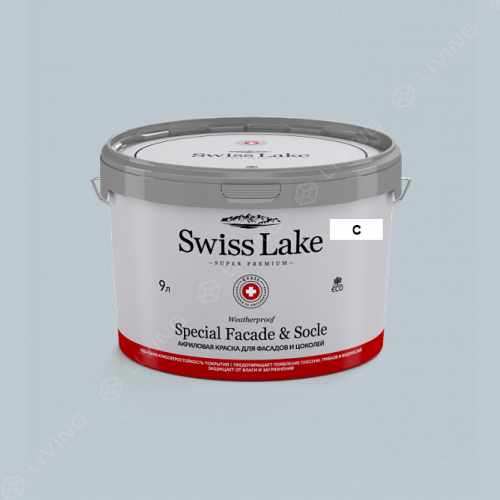 картинка Краска Swiss Lake Special Faсade & Socle цвет wishful grey №2891 от LIVING
