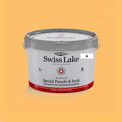 картинка Краска Swiss Lake Special Faсade & Socle цвет mandarin carpel №1139 от LIVING