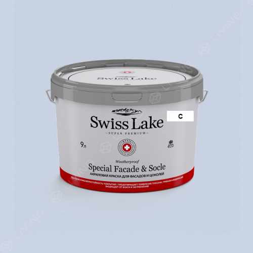 картинка Краска Swiss Lake Special Faсade & Socle цвет pure lake №1921 от LIVING