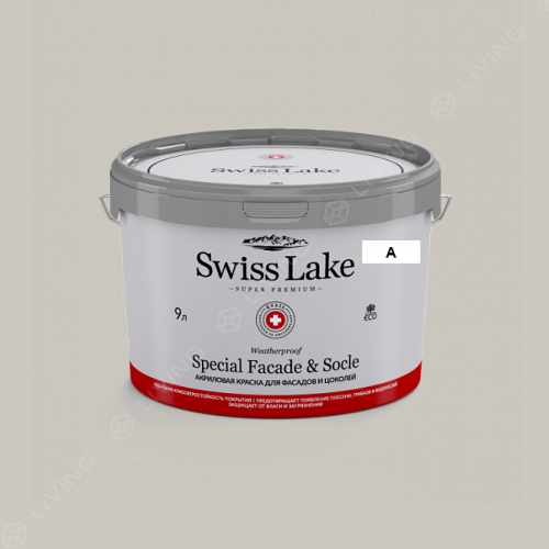 картинка Краска Swiss Lake Special Faсade & Socle цвет warm silver №600 от LIVING
