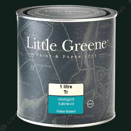 картинка Краска Little Greene Intelligent Satinwood цвет Obsidian Green №216 от LIVING