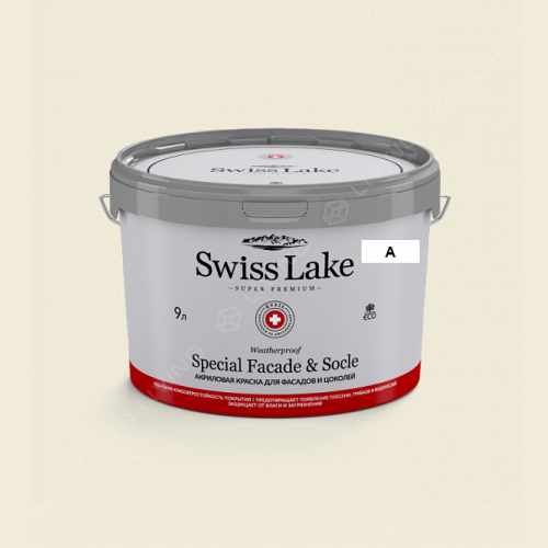 картинка Краска Swiss Lake Special Faсade & Socle цвет meringue  №141 от LIVING