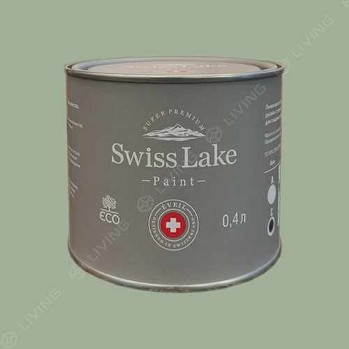 картинка Краска Swiss Lake Wall Comfort 7 цвет silt green №2637 от LIVING