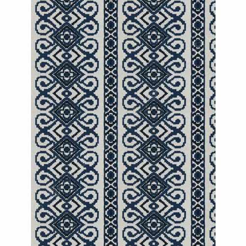 Ткань Fabricut, коллекция: Natural Nuances (5 Books) Indigo, арт. Gibraltar Stripe/Navy, Индия