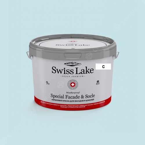 картинка Краска Swiss Lake Special Faсade & Socle цвет Cadet Blue №2253 от LIVING