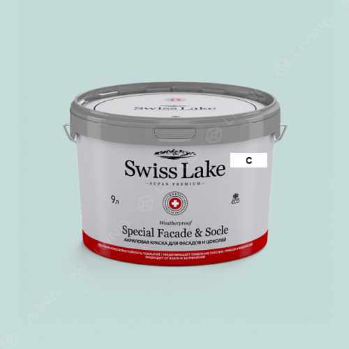 картинка Краска Swiss Lake Special Faсade & Socle цвет Ice Mint №2239 от LIVING