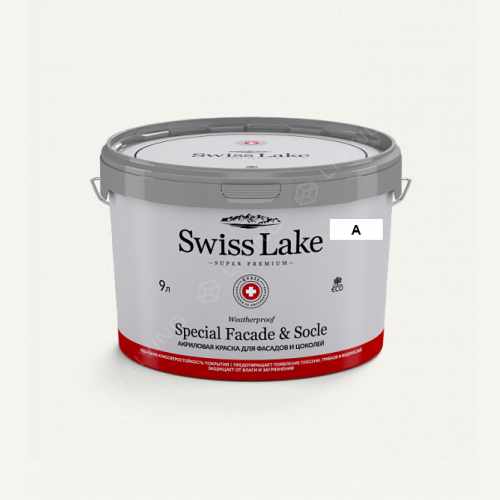 картинка Краска Swiss Lake Special Faсade & Socle цвет snow magnificence №21 от LIVING