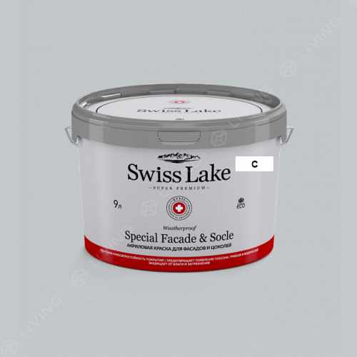 картинка Краска Swiss Lake Special Faсade & Socle цвет Stockholm sky №2953 от LIVING
