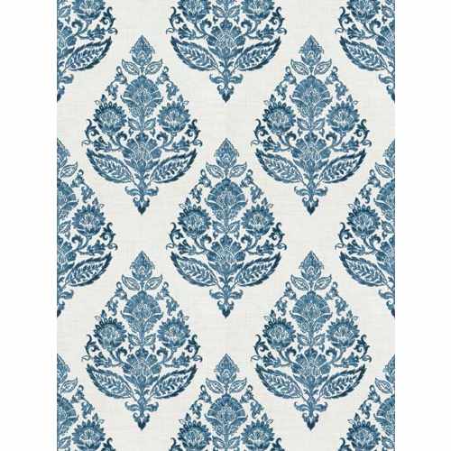 Ткань Fabricut, коллекция: Natural Nuances (5 Books) Indigo, арт. Meta Medallion/Blue, Пакистан