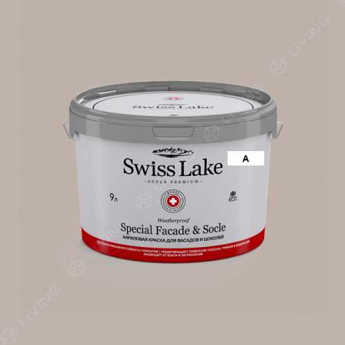 картинка Краска Swiss Lake Special Faсade & Socle цвет sea froth №763 от LIVING