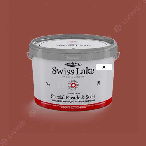 картинка Краска Swiss Lake Special Faсade & Socle цвет torch flame №1450 от LIVING