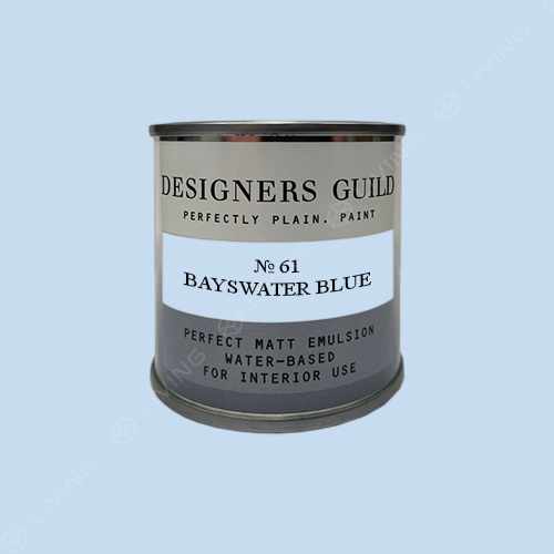 картинка Краска Designers Guild Perfect Matt Emulsion цвет BAYSWATER BLUE №61 от LIVING