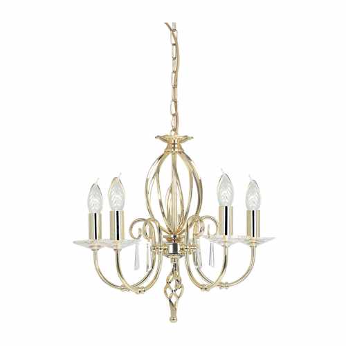 картинка Люстра Elstead Lighting коллекция Aegean, арт. AG5-POL-BRASS (латунь) от LIVING