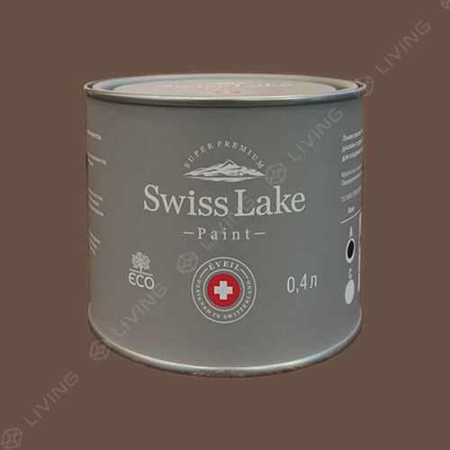 картинка Краска Swiss Lake Wall Comfort 7 цвет adamant brown №757 от LIVING