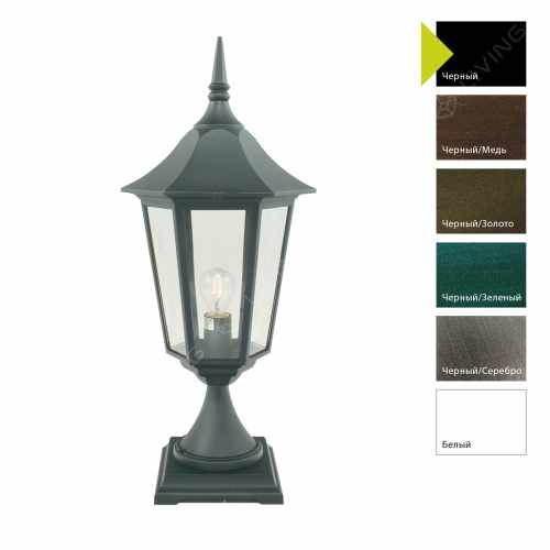 картинка Фонари-пьедесталы Norlys коллекция Modena Big, арт. 384B (черный) от LIVING