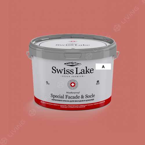 картинка Краска Swiss Lake Special Faсade & Socle цвет GLOWING FIRELIGHT №1476 от LIVING