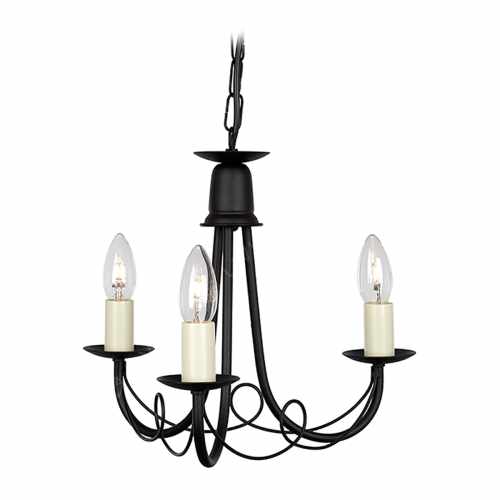 картинка Люстра Elstead Lighting коллекция Minster, арт. MN3-BLACK от LIVING