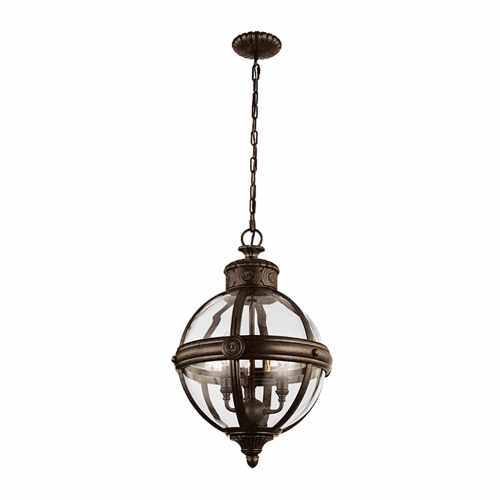 картинка Фонарь Feiss коллекция Adams, арт. FE-ADAMS-3P-BRZ (бронза) от LIVING