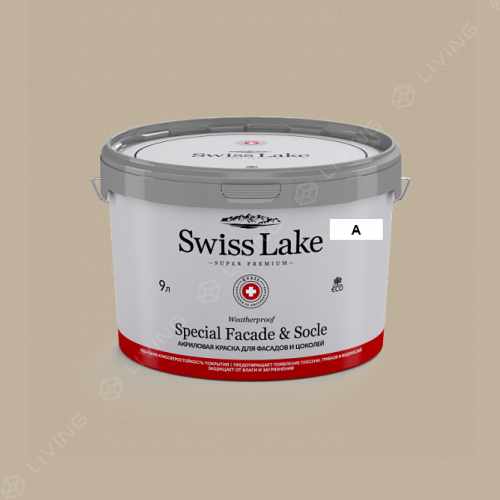 картинка Краска Swiss Lake Special Faсade & Socle цвет cosy grey №888 от LIVING