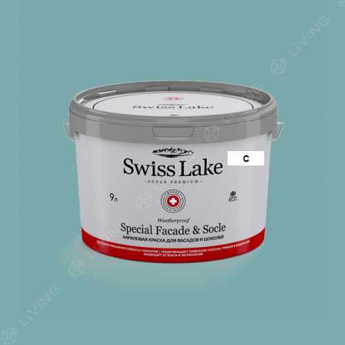 картинка Краска Swiss Lake Special Faсade & Socle цвет Cayo Largo №2404 от LIVING