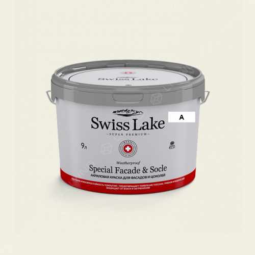 картинка Краска Swiss Lake Special Faсade & Socle цвет ice peak №101 от LIVING