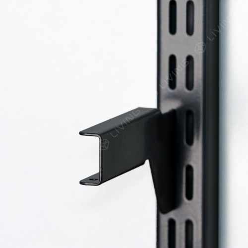 картинка Кронштейн для полки ЛДСП GARDIE пр/лев, комплект, черный, арт. 1713 от LIVING