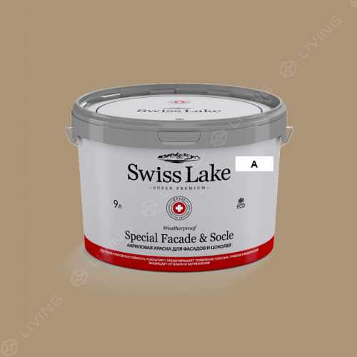 картинка Краска Swiss Lake Special Faсade & Socle цвет Cane sugar №618 от LIVING