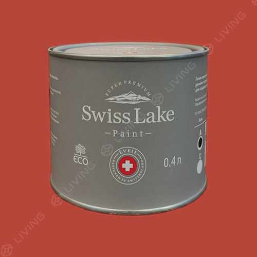 картинка Краска Swiss Lake Wall Comfort 7 цвет scarlet sails №1421 от LIVING