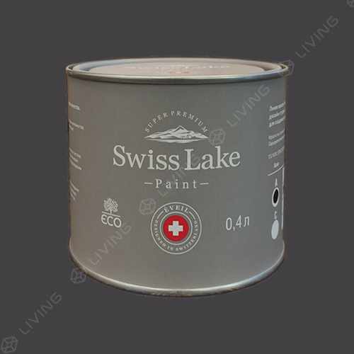 картинка Краска Swiss Lake Wall Comfort 7 цвет BLACK FLAME №1800 от LIVING