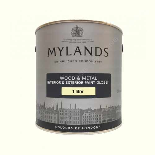 картинка Краска Mylands Wood&metal Gloss цвет Pure White №1 от LIVING