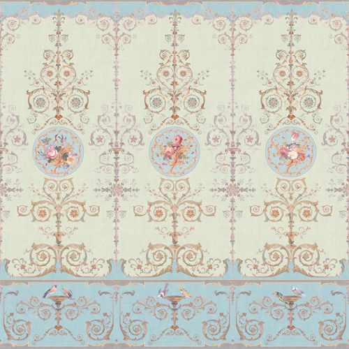 картинка Фреска Affresco, коллекция Цветариум, арт. Hermitage Color 1 Россия от LIVING