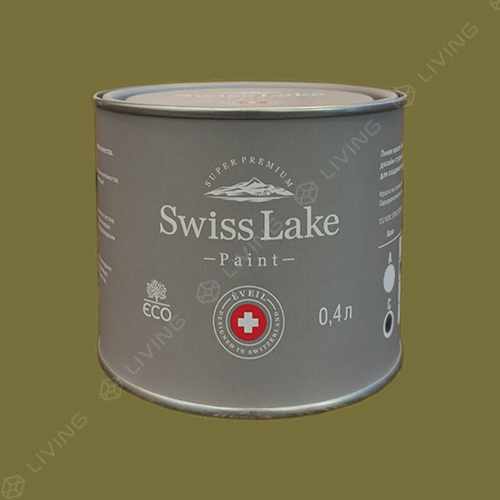 картинка Краска Swiss Lake Wall Comfort 7 цвет noble olive №2560 от LIVING