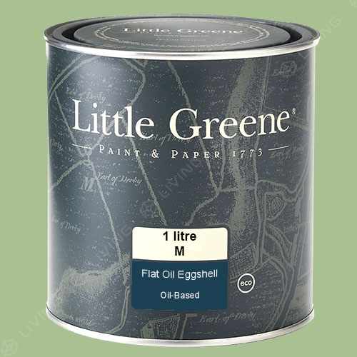картинка Краска Little Greene Flat Oil Eggshell цвет Pea Green №91 от LIVING