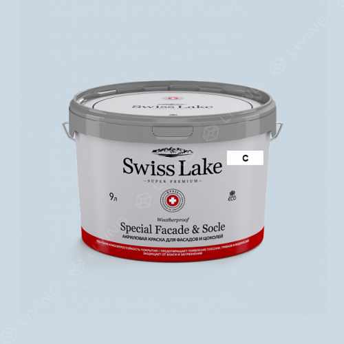 картинка Краска Swiss Lake Special Faсade & Socle цвет Atmosphere №2987 от LIVING