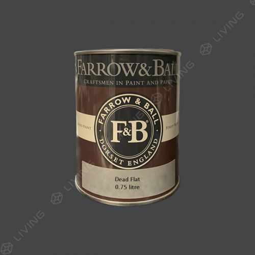 картинка Краска Farrow&Ball Dead Flat цвет Off-Black №57 от LIVING