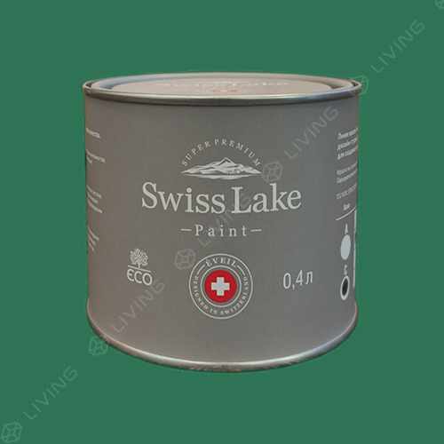 картинка Краска Swiss Lake Wall Comfort 7 цвет PEACOCK GREEN №2514 от LIVING