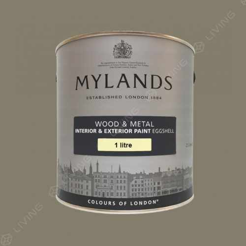 картинка Краска Mylands Wood&metal eggshell цвет Amber Grey №156 от LIVING