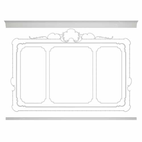 Стена RODECOR Камелия Ф3, арт. 77012CN, 300 х 400 см.