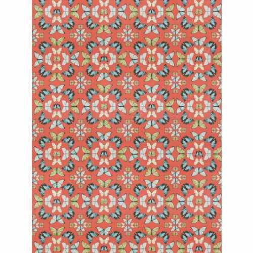 Ткань Trend, коллекция Echo Retreat Citrus / Coral, арт. 05144 Coral, Индия